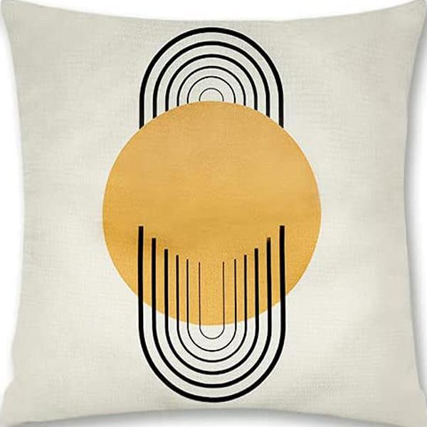 Popular Simple Abstract Geometric Pillow Case Nordic Morandi Home Sofa Car Cushion Cover