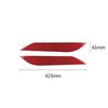 Red Carbon Fiber Headlight Eyebrows Eyelids Cover Trim For Nissan 350Z 2003-09