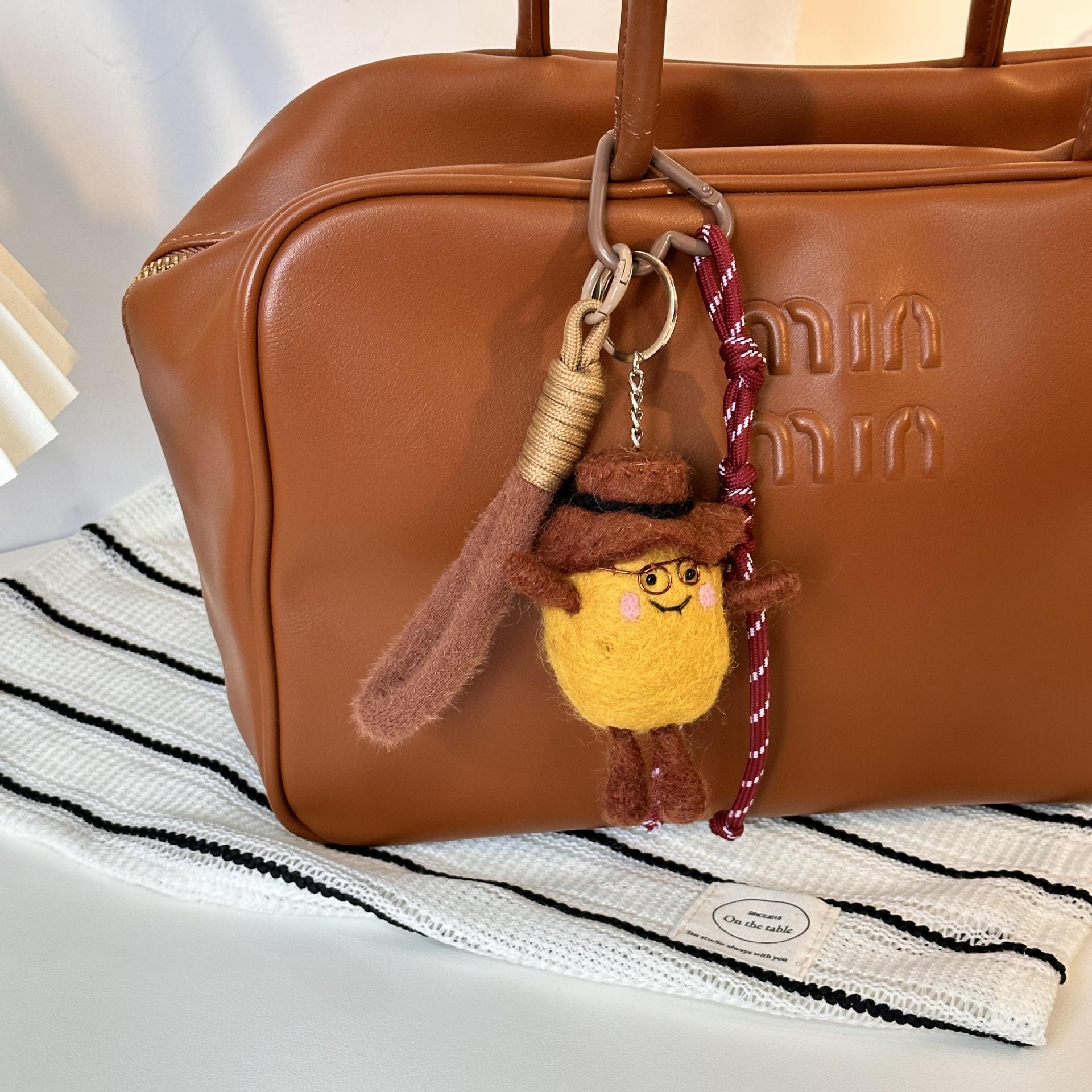 Korean Style Handmade Wool Potato Doll Keychain Pendant
