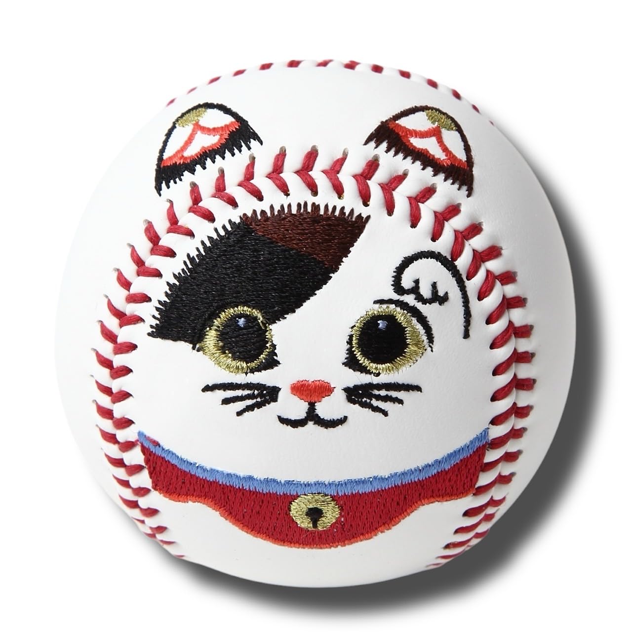 rebolld Baseball Design Maneki-neko (White)