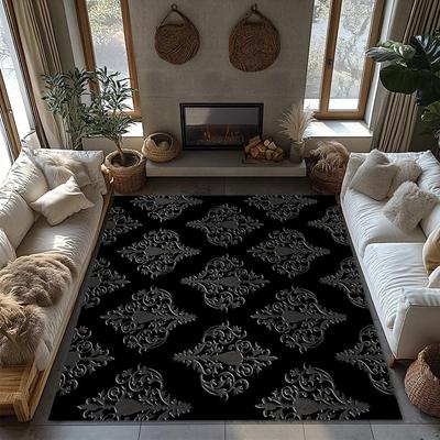 Vintage European Pattern Carpet Mat Rug Home Decoration Modern Geometric Design Living Room Large Area Floor Mat Non-Slip
