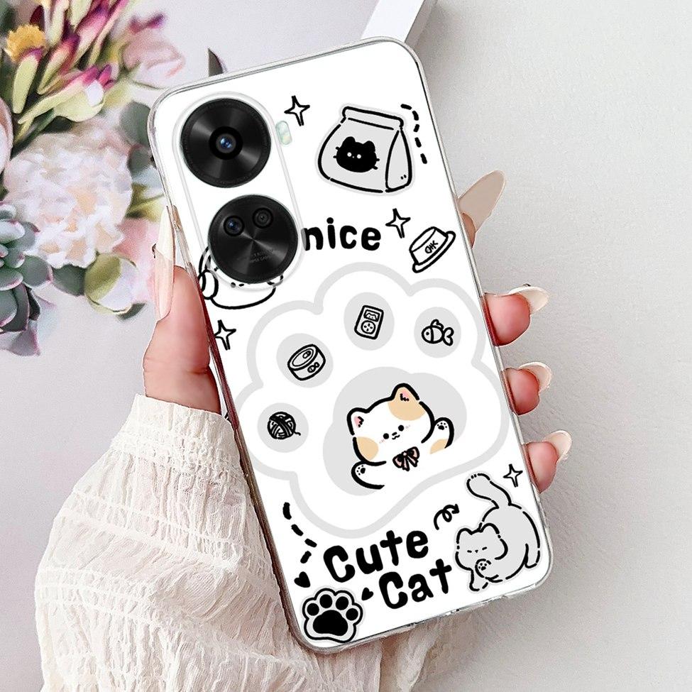 For Huawei Nova 11 SE BON-AL00 Case For Huawei Nova 12 SE Cover BNE-LX1 Luxury Butterfly Love Fashion Flowers Cool Lion Painted