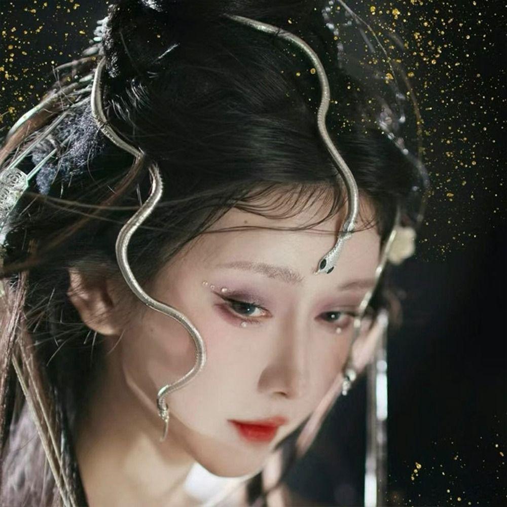 Snake Choker Halloween Hair Accessories Metal Collar Halloween Cosplay Ghost Festival Supplies