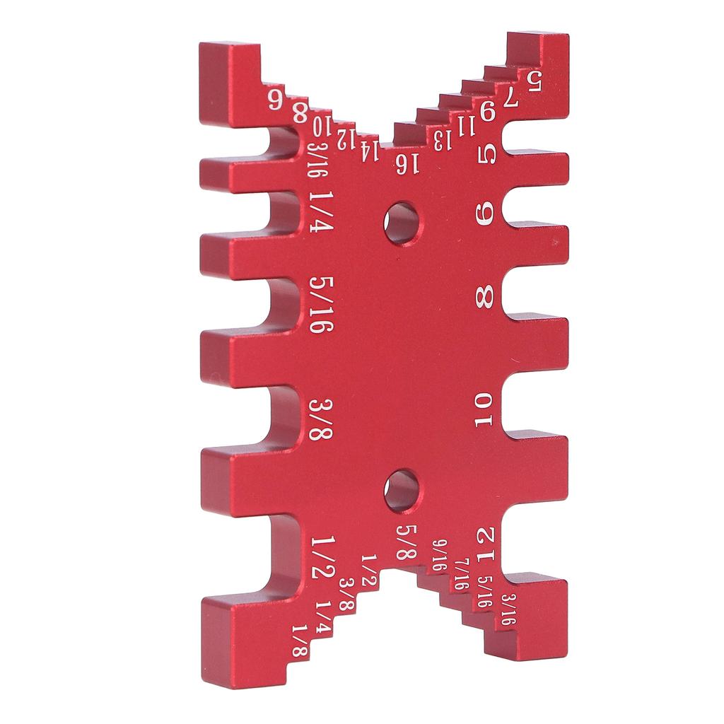 Dovetail Jig Tenon Caliper Aluminum Scale Card Measuring Woodworking Tool