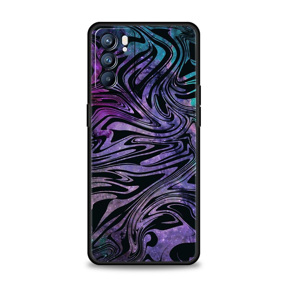 Love Marble Pattern Soft Phone Case For Oppo Find X5 A54 A53 A52 A9 2020 A15 A95 A16 A76 A74 A12 Reno7 SE Reno6 Pro 5G TPU Cover