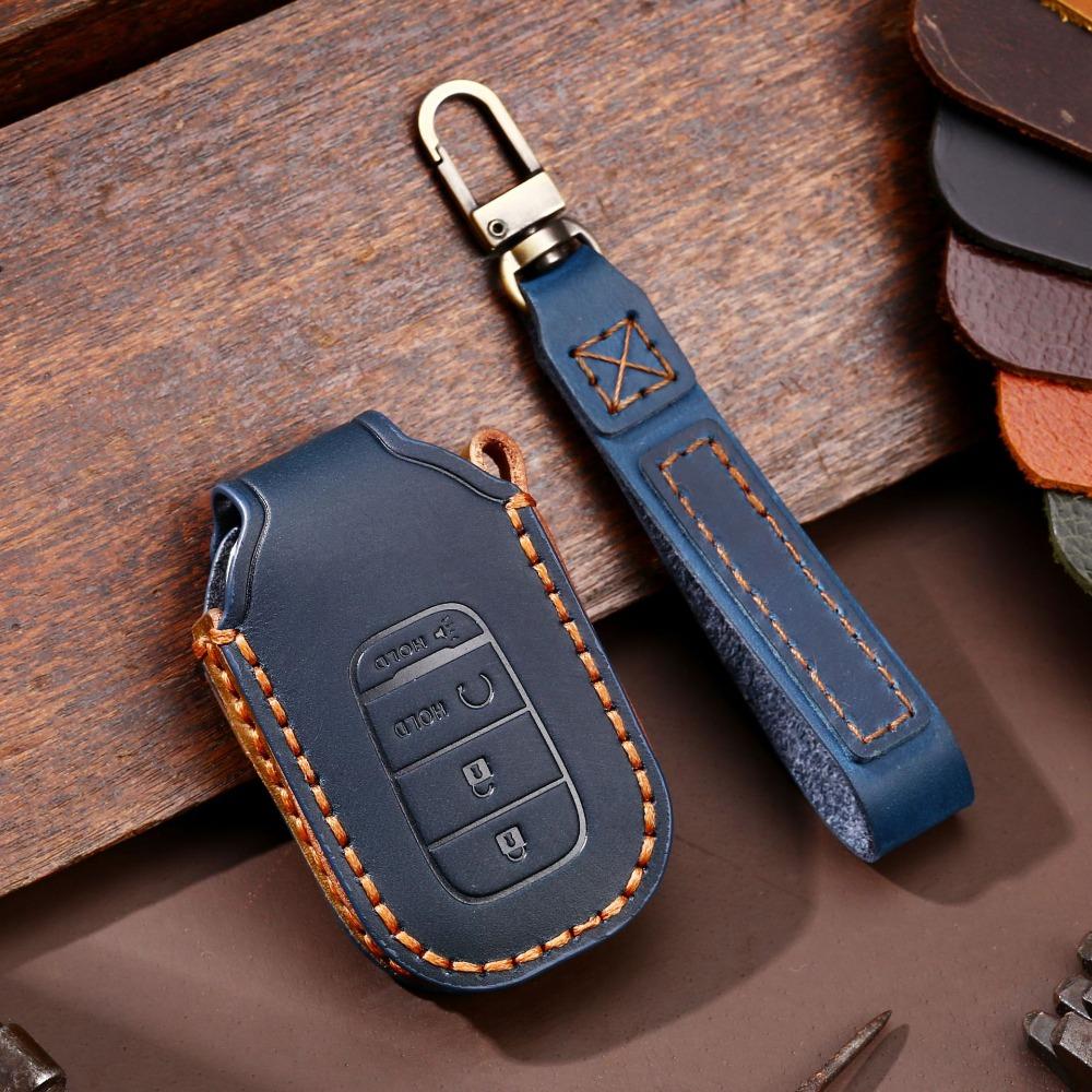 Genuine Leather Key Cover for Honda Keys North America Exclusive Key Holder for Honda Vehicles