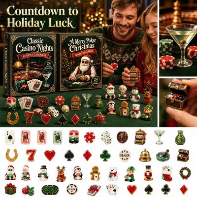 Calendario dell'Avvento Giorno Conto alla Rovescia di Natale con Ornamento in Acrilico per Bambini e Adulti