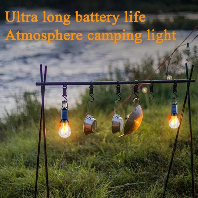 Solar Powered Camping Light Portable Led Camping Light Super Bright Solar Lantern for Emergency Waterproof Rechargeable Tent
