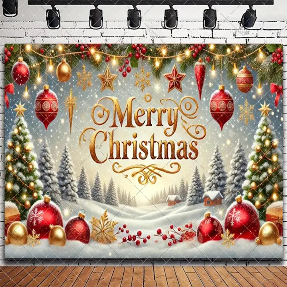Merry Christmas Backdrop Santa Claus Xmas Fireplace Photography Background Home Family Party Decoration 2026 Xmas Photo Props302
