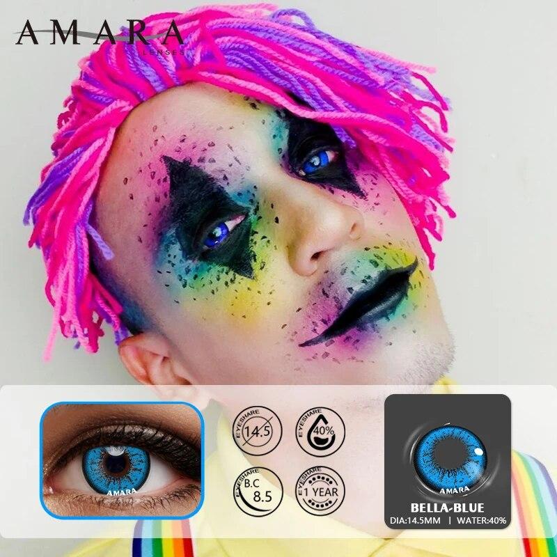 AMARA 2 Stück Cosplay Anime Augen Linsen für Augen AYY Serie Make-up Sharingan Beauty Kontaktlinsen Augenkosmetik Farblinse Augen