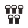 5Pcs Multifunction Nylon Webbing Belt D-Ring Carabiner Magic Tape Hanging Keychain Backpack Hook Buckle