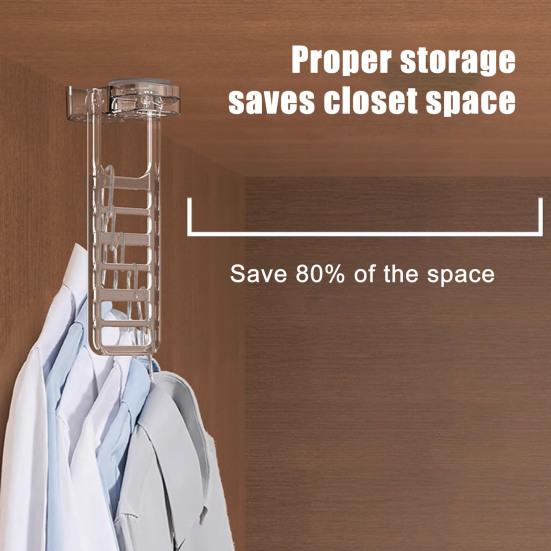 Adjustable Height Coat Hanger Strong Adsorption 5kg Load Garment Hanger Suction Cup Hook Hanger Holds 6 Clothes