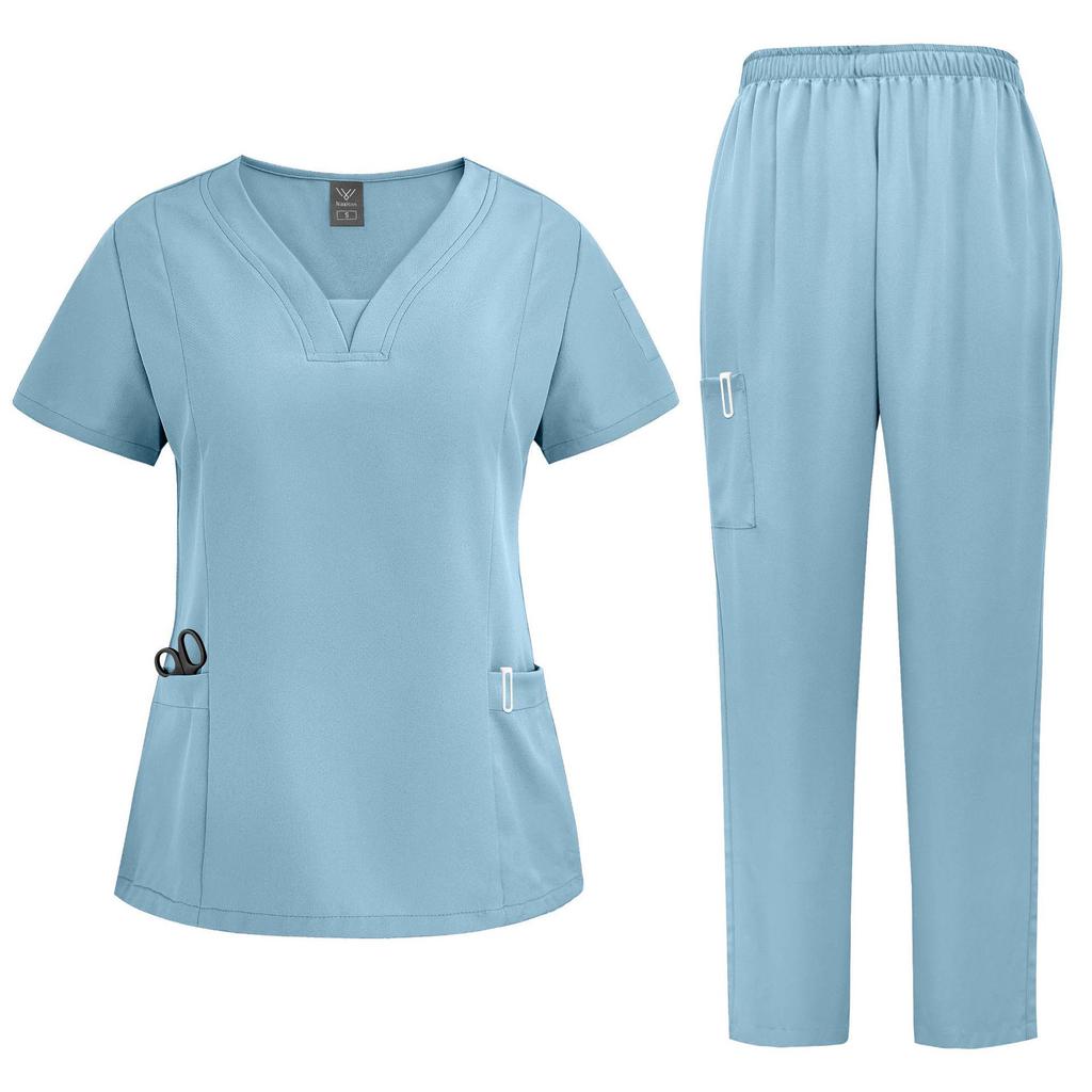 Set di camici chirurgici per uso medico e da salone - Uniforme lavabile a mano per medici, infermieri e professionisti del settore spa