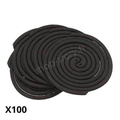 SHOP-STORY - CITROSPIR : 100 Citronella Mosquito Repellent Spirals with Metal Stands for Outdoor Use