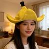 Cappello a buccia di banana adorabile Costume Cosplay Copricapo Cappello Per Adulti e Bambini Festival Musicale e Feste a Tema Travestimento
