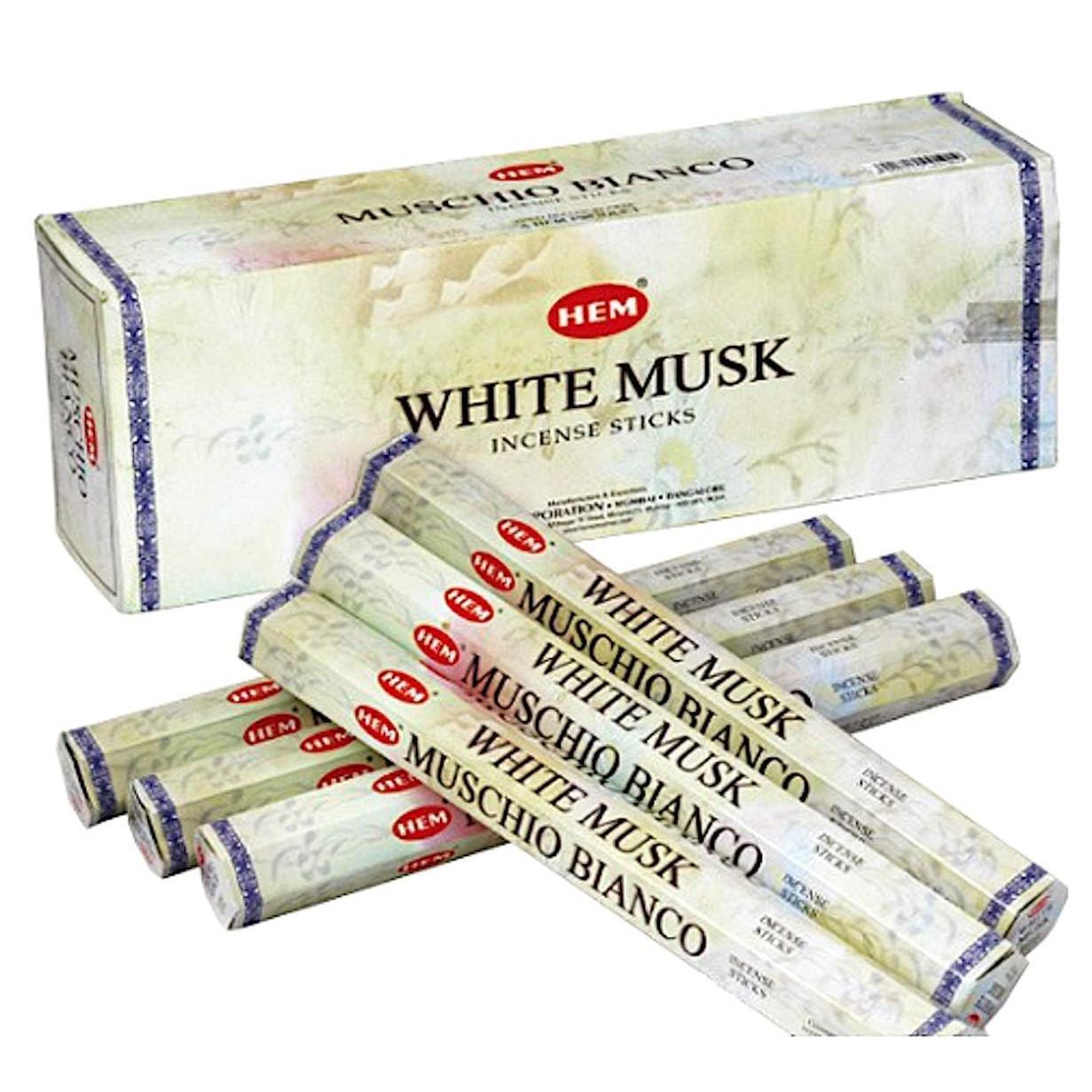 @ HEM White Musk Incense Stick For Home Pack Of 6 Each 20 Sticks UKZQ301 50%off