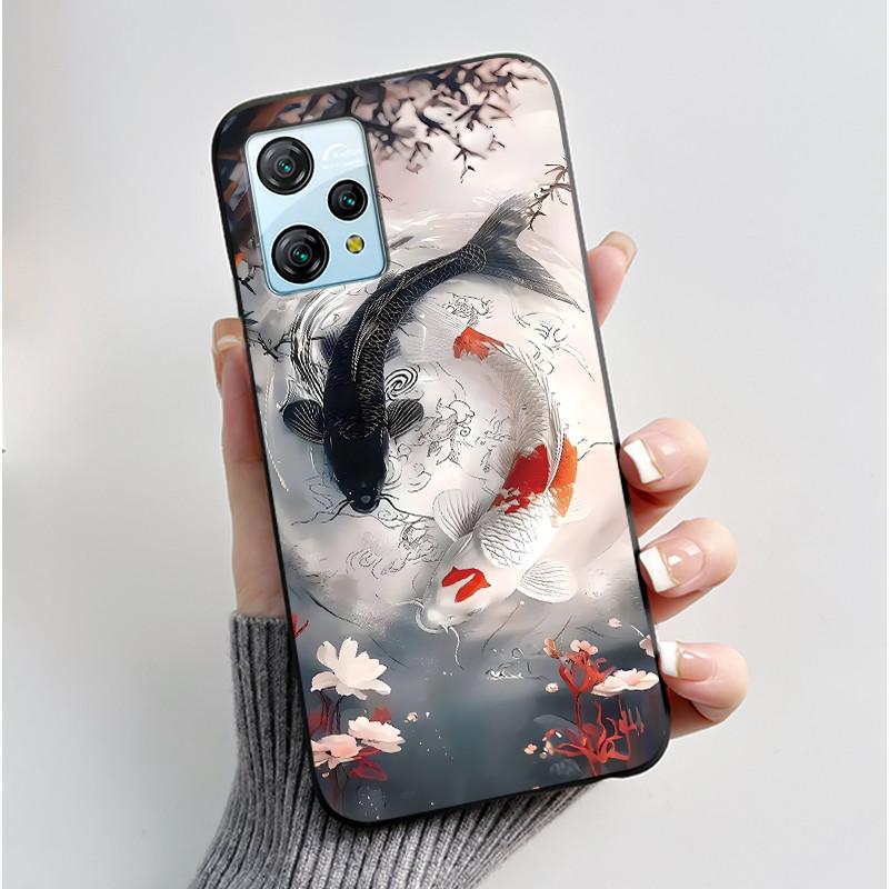 For Blackview A53 Case Blackview A53 Pro Back Cover Luxury Cute Love Rabbit Funny Black TPU Soft Silicone Protective Phone Case