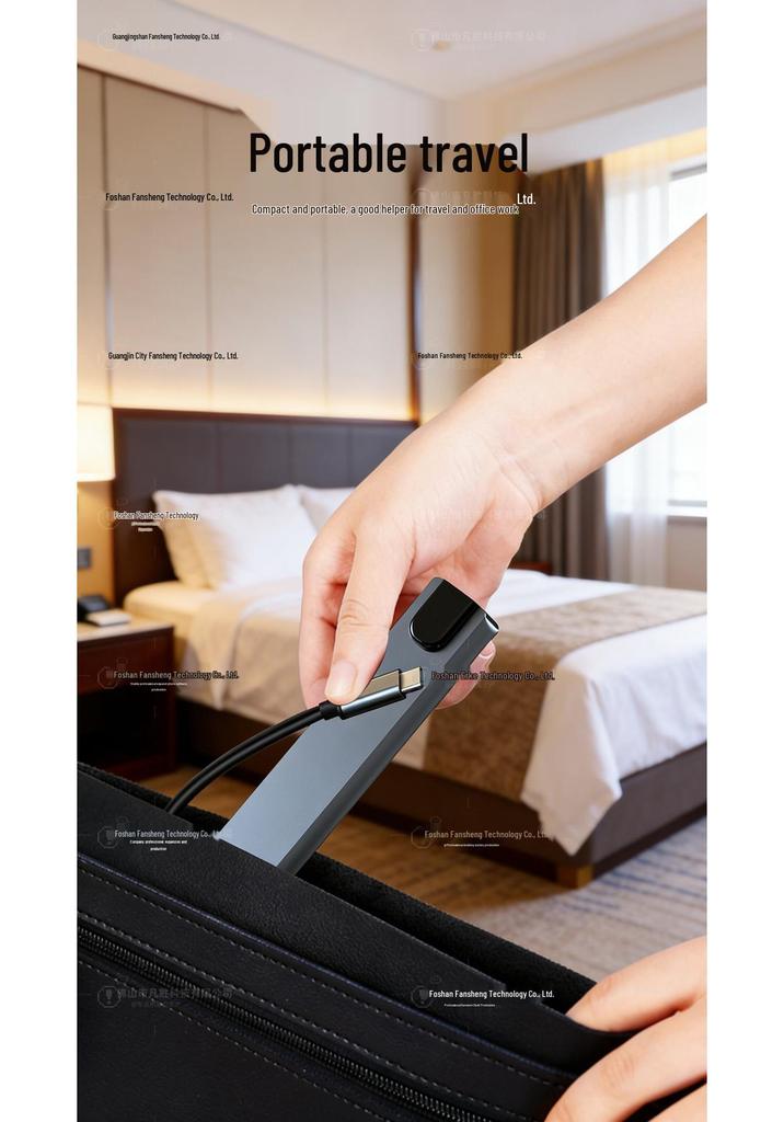 Type-C USB Hub: Docking Station with HDMI Screen Mirroring for Laptops, Tablets, and Phones
