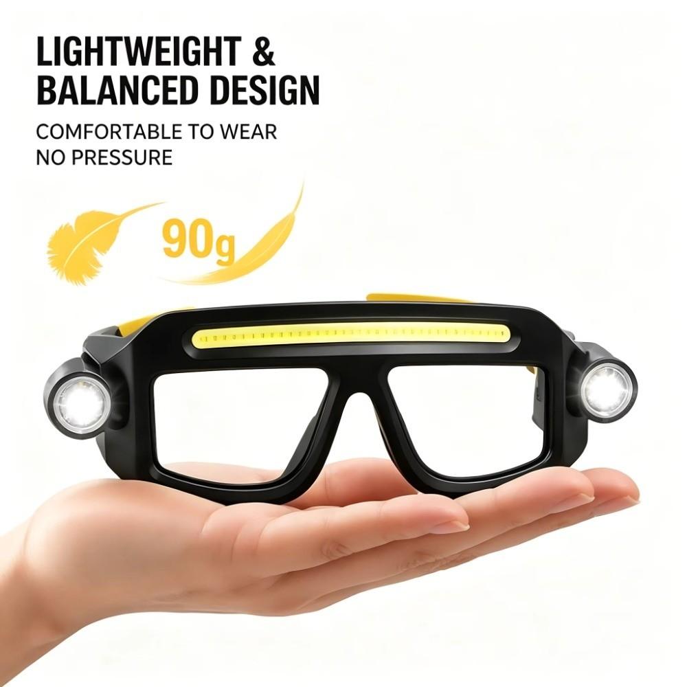 5 Modes LED Glasses Headlights Safety Outdoor Cycling Headlights Hands Free Eyeglass Lamp Cycling