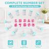 10PCS Food Grade Plastic Number Cookie Stamp Fondant Stamper Mold  Cookie Fondant Pastry Making
