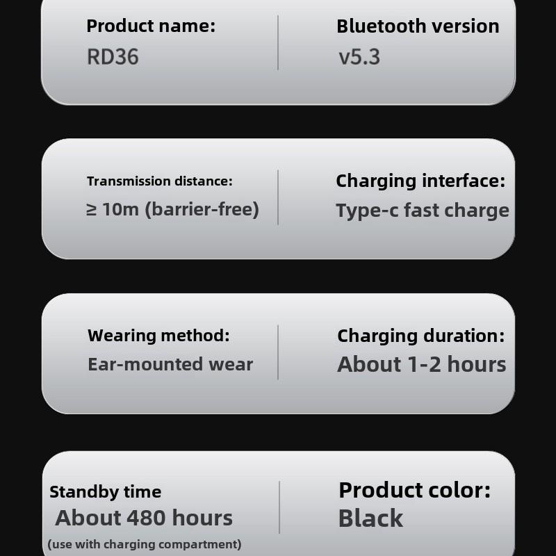 OWS Open Wireless Bluetooth Headset TWS Bone Conduction Running Without Ear