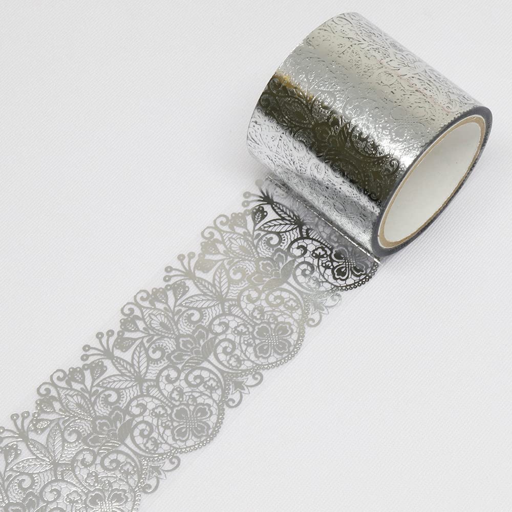 Made In Japan Kamiiso Masking Elegance 35mm X 3m GR-4085 <SAIEN Tape> (Silver Foil)