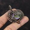 Purpurite Pendant Copper Wire Wrapped Jewelry Handmade Copper Pendant Gemstone Jewelry Wire Wrap Pendant Gift For Mom Ethnic Style Pendants