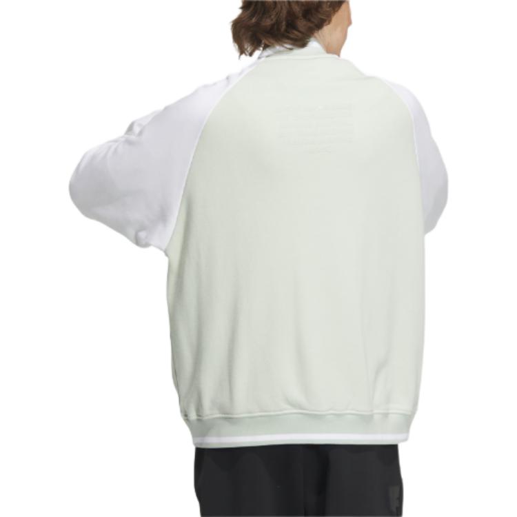 Adidas Color Block Logo Label Zip Jacket Unisex Jackets Green IT6396