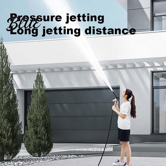 Car Wash Hose Nozzle Garden with Foam Cannon 3 Spray Modes High-Pressure Yard Cleaning Nozzle Heavy Duty Booster for Washing Outdoor