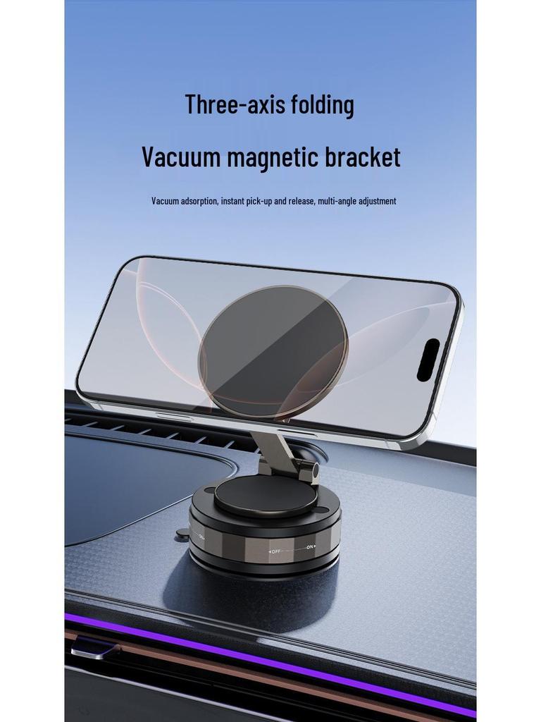 Vacuum Suction Magnetic Rotating Car Phone Holder