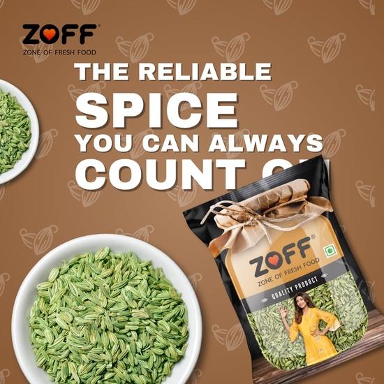 ZOFF Big Fennel Whole | Saunf | Net Weight 100Gm