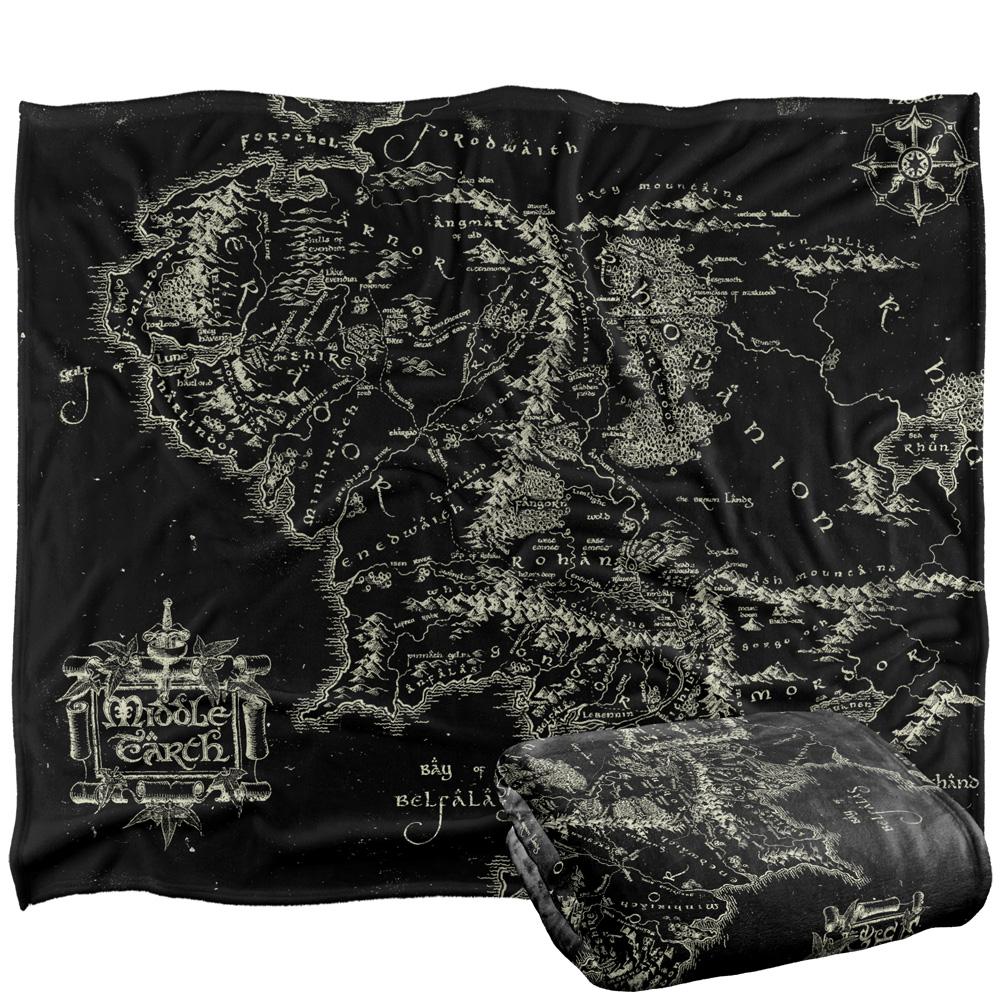 Lord Of The Rings World Map Blanket