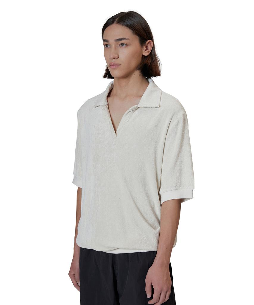 Beulaunyadeu Terry Polo Shirt, Off-White