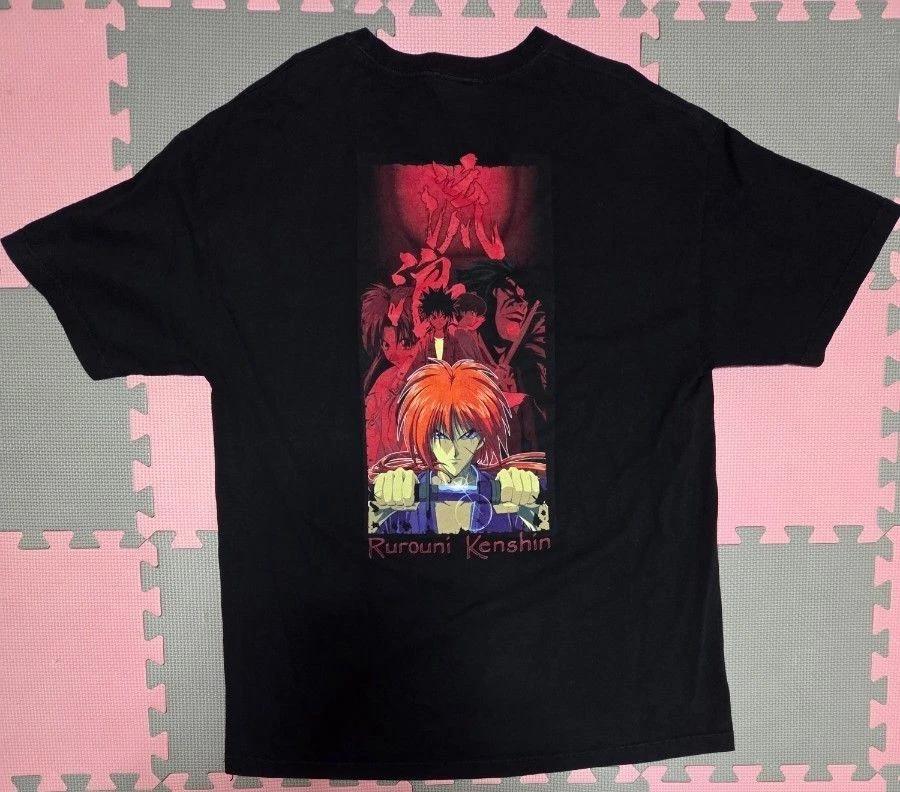 Rurouni Kenshin Character Group T-Shirt XL Anime Tee Samurai Rare Vintage Style M