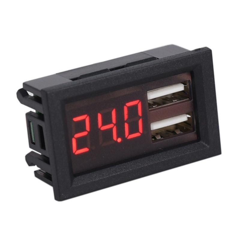 8V-40V LED Digital Voltmeter Battery Gauge Car Motocross Voltage Meter Volt Tester Monitor Panel Auto Marine Motorcycle