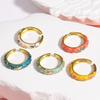 Women's Ring Minimalist Gold- Geometric Rings For Women Dainty Bijoux Female Enamel Ring Wedding Jewelry Party Accessories