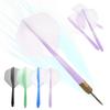 3Pcs Integrated Dart Flights and Shafts Anti-fall Transparent Darts Tail  Integrated Dart Shaft and Flights Plastic