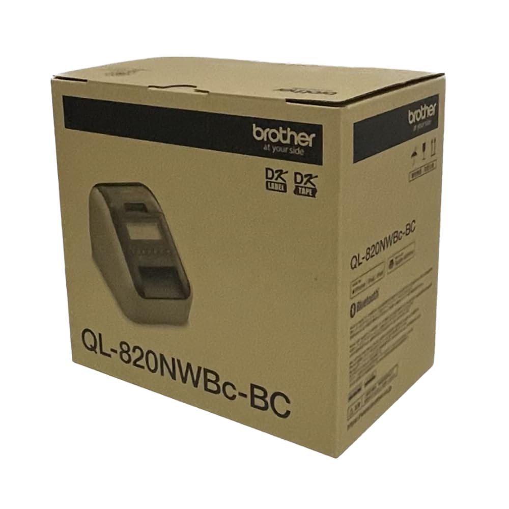 Принтер термонаклейок Brother x Busicom Довга етикетка та Bluetooth термопринтер для адреси, медичної картки, цінника, продукту, їжі та продуктів харчування