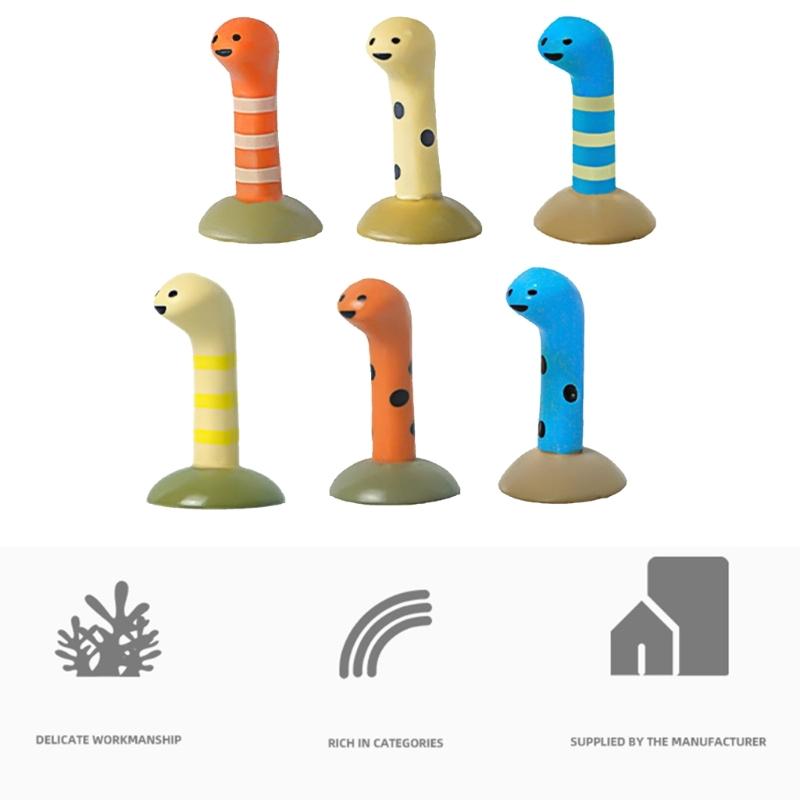 

6pcs Miniature Eel Figurine Safe PVC Model Figure for Aquarium FishtTank Landscape Home Office Shelf Desktop Decoration J0MC China Mainland