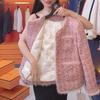 2024 Women's Plush Wool Coat: Short, Cozy, Loose Fit with Suit Collar for Autumn/Winter.