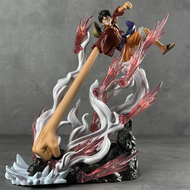 30cm One Piece Luffy Gk Figure Gear Third Long Arm Rifle Battle Form Enies Lobby Arc Collectible Desktop Ornament Boxed Statue
