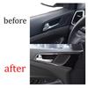 For Hyundai Tucson 2016-2021 Black Titanium Inner Door Handle Lock Frame Trim