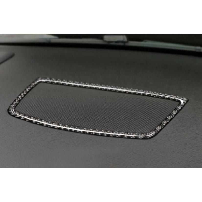 Console Dashboard Speaker Cover Trim For BMW X5 X6 E70 08-2013 Real Carbon Fiber