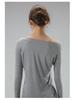 Women's One-Shoulder Yoga Cardigan T-Shirt, Body-Concealing, Casual Sportswear for Pilates.