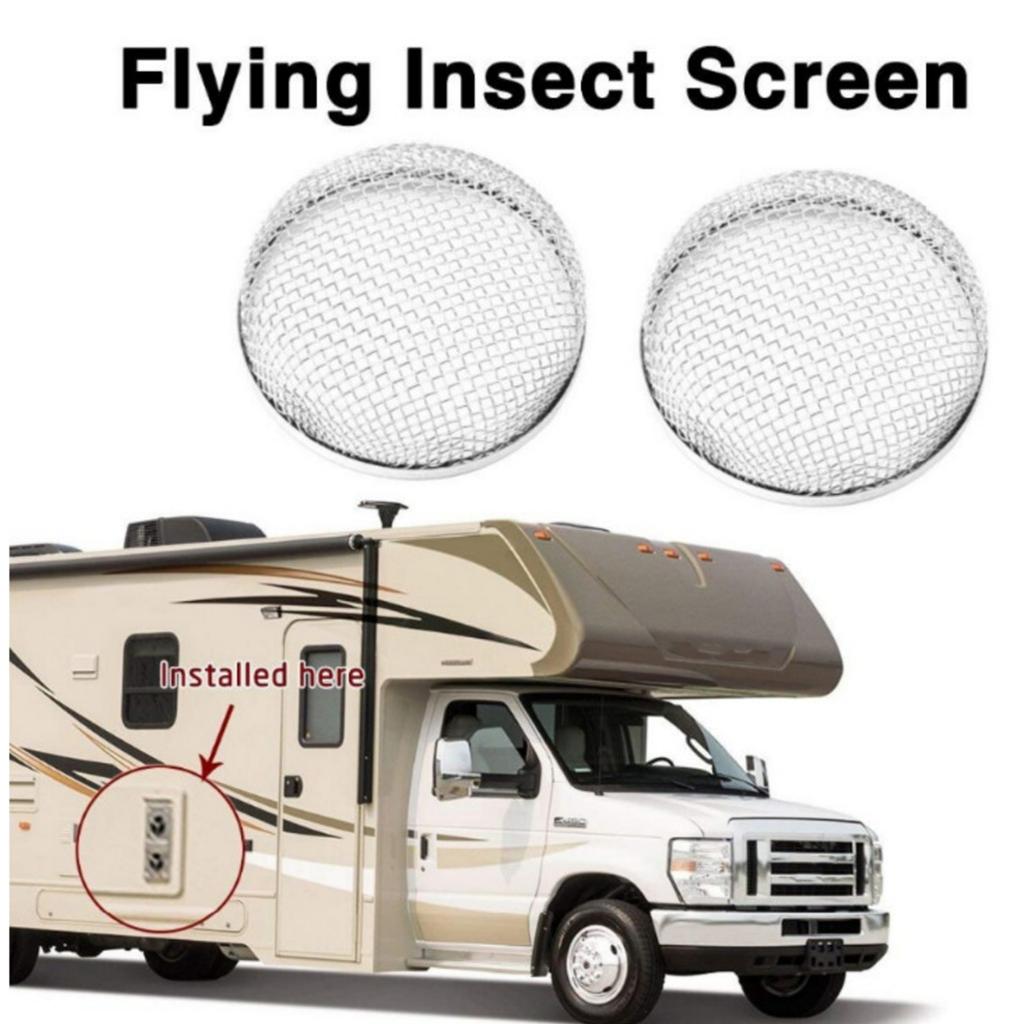 Universal RVs Vent Insect Screen Cover Make Of Heavy Duty Stainless Steel For Long Lasting Protection Easy Installation