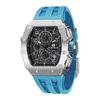Men's Luxury Tonneau Chronograph Watch 50M Waterproof Skeleton Day-Date Diving Sport Quartz Sapphire Crystal