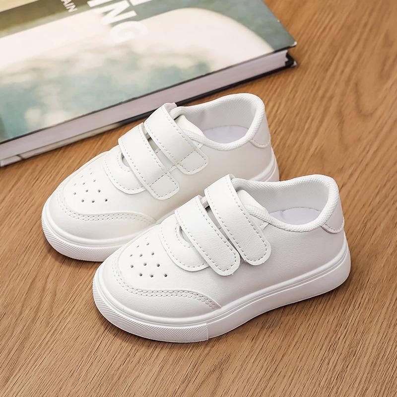 Kids Fashion Classic Sneakers White School Uniform Girls Sports Shoes Spring Autumn Simple Children's Boys Sneakers Fashion New