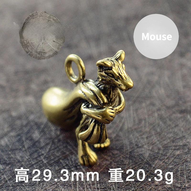 Brass Animal Statue Ornament Chinese Zodiac Rat Ox Tiger Rabbit Dragon Snake Horse Sheep Monkey Chicken Dog Pig Office Desk Deco
