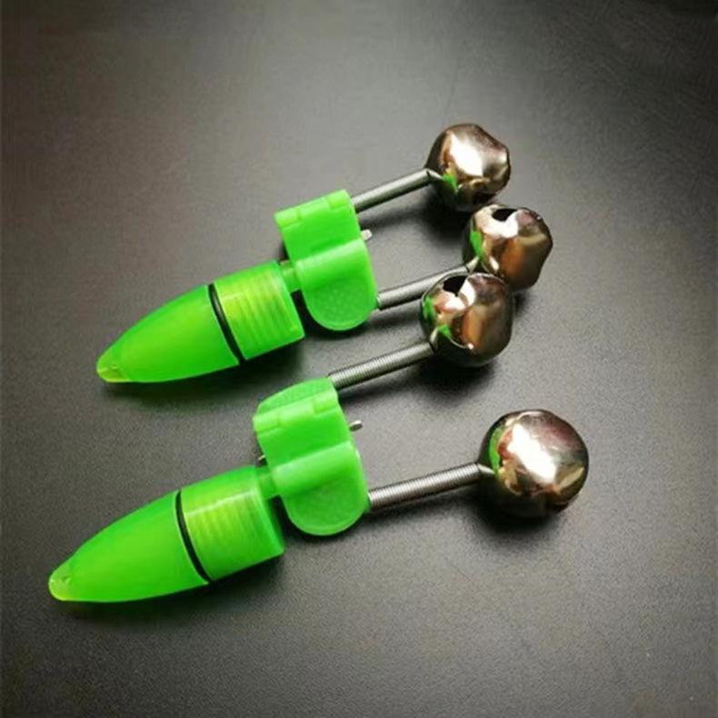 5 ks/sada Rybářský prut Mořský prut se světelným alarmem Zvonek Plastový klip Zvonek Spona Světelný rybářský zvonek