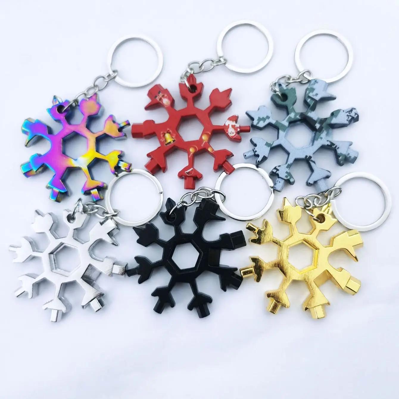 

1 шт. Многофункциональный гаечный ключ-снежинка Портативный 18 в 1 Восьмиугольная снежинка Универсальный гаечный ключ Отвертка Бытовой гаджет - случайный